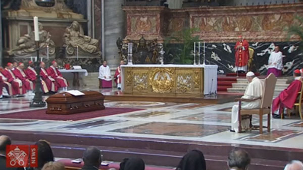 Papa participa das exéquias do Cardeal Jean-Louis Tauran