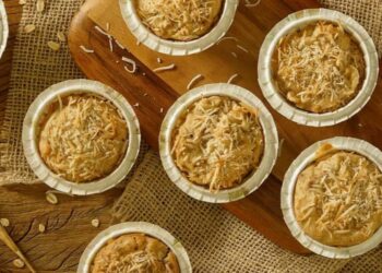Receita de Muffin de Banana com Coco