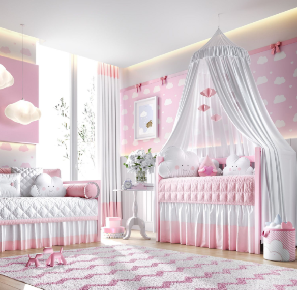 Quarto de bebê: dicas de móveis e decoração para menina
