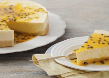 Receita de Torta Mousse de Maracujá