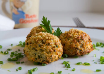 Receita de Bolinho de Arroz Assado.