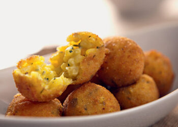 Receita de Bolinho de Risoto.