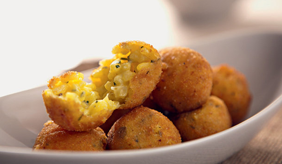 Receita de Bolinho de Risoto.