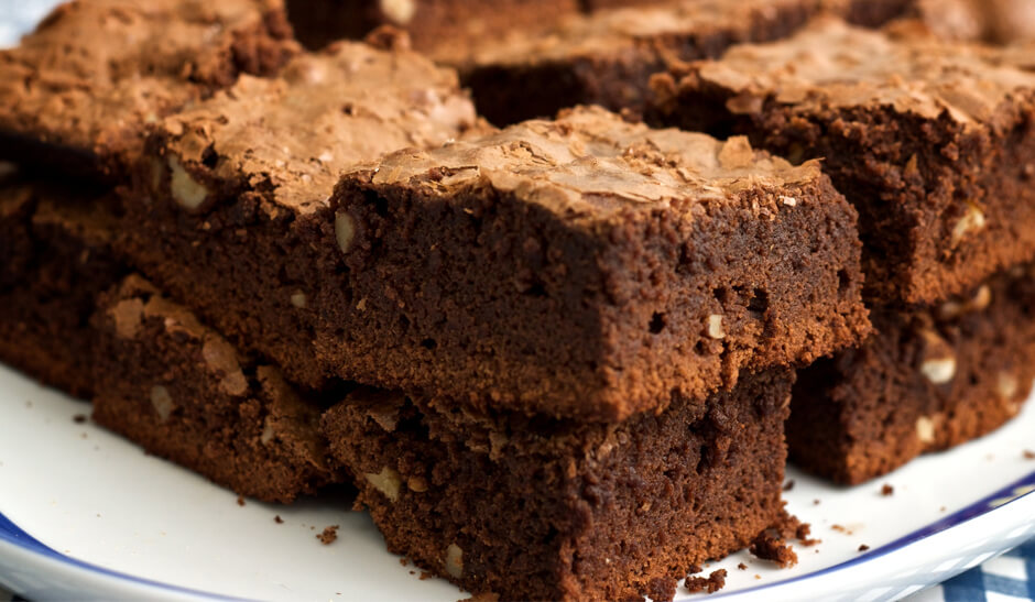 Receita de Bolo Brownie.