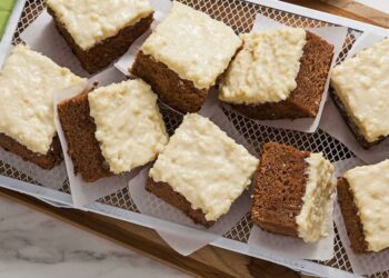 Receita de Bolo de Chocolate com Cobertura de coco (batedeira)