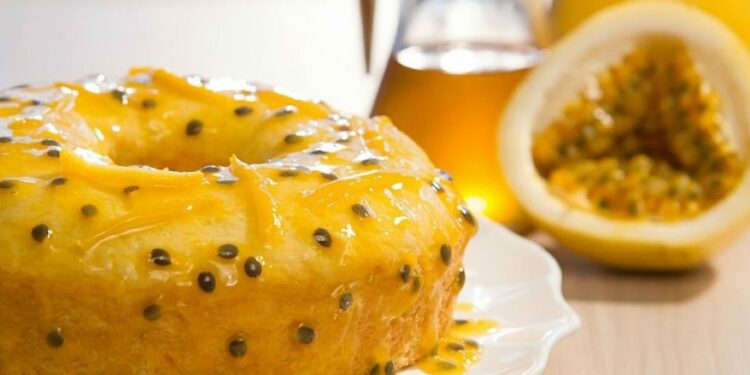Receita de Bolo de Maracujá.