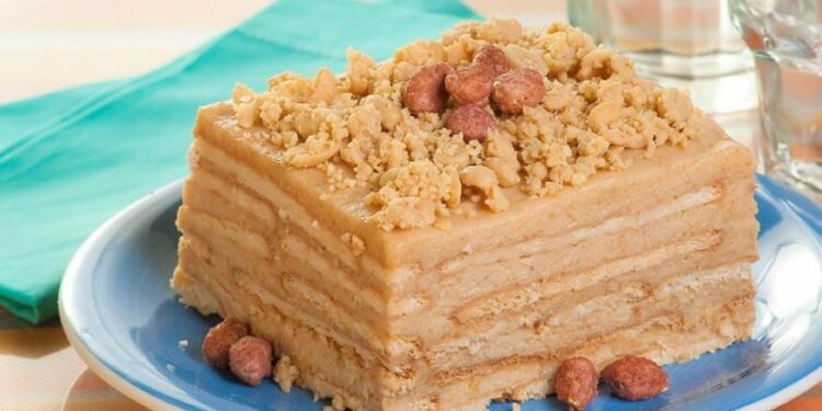 Receita de Bolo de Pavê de Amendoim.