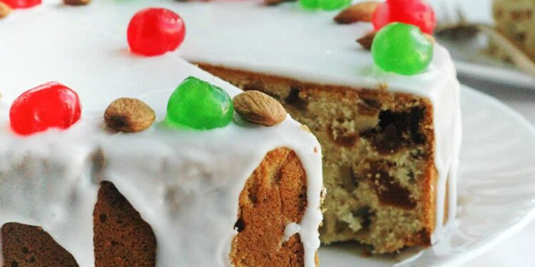 Receita de Bolo Inglês de Natal.
