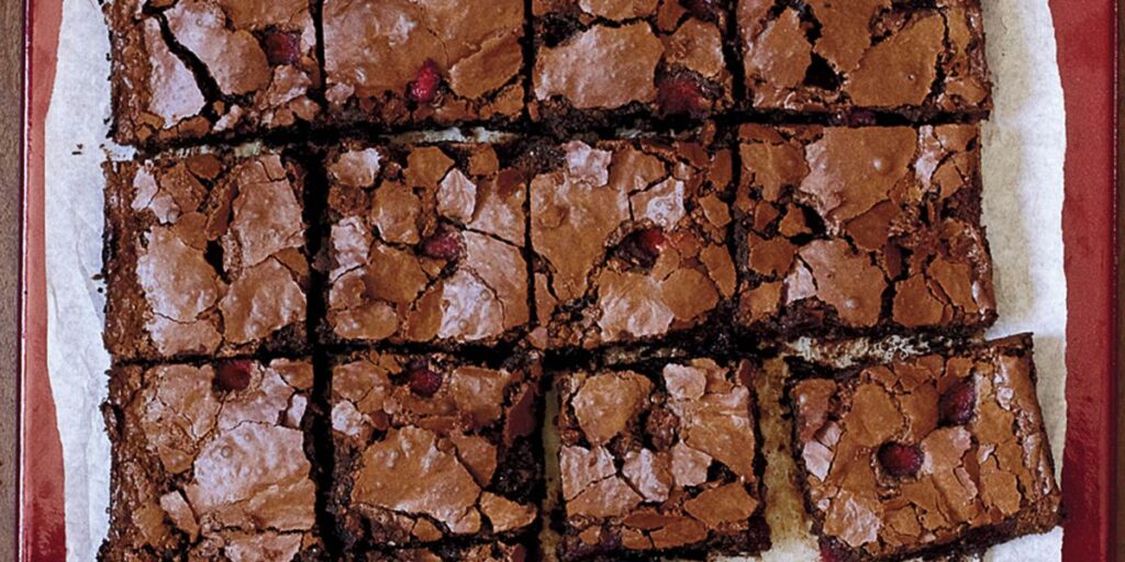 Receita de Brownie com Framboesas