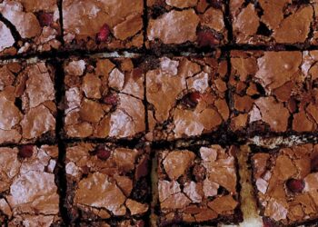Receita de Brownie com Framboesas