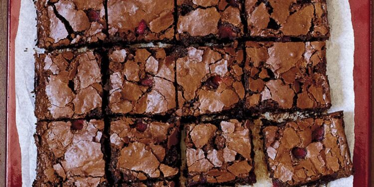 Receita de Brownie com Framboesas