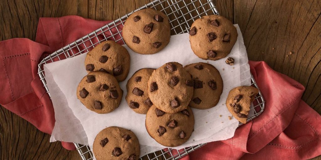 Receita de Cookies de Chocolate.