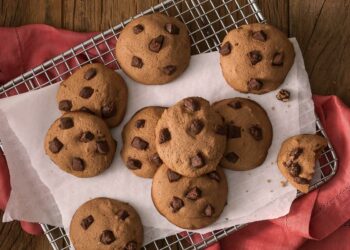 Receita de Cookies de Chocolate.