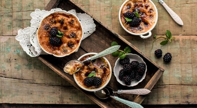 Receita de Crème brûlée.