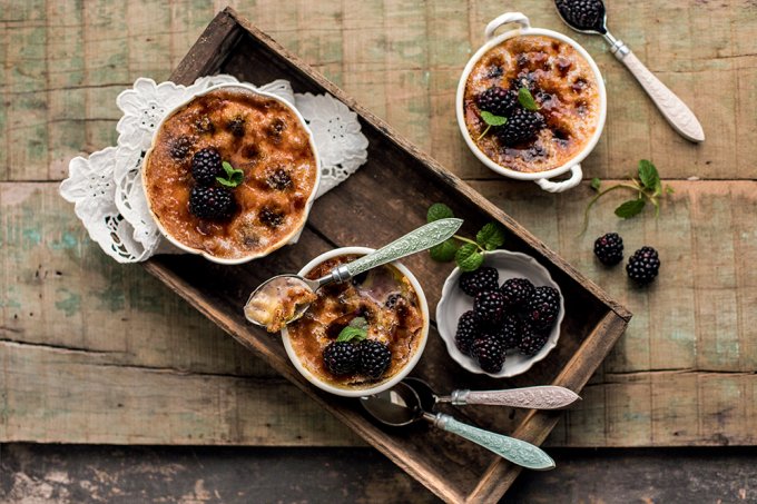 Receita de Crème brûlée.