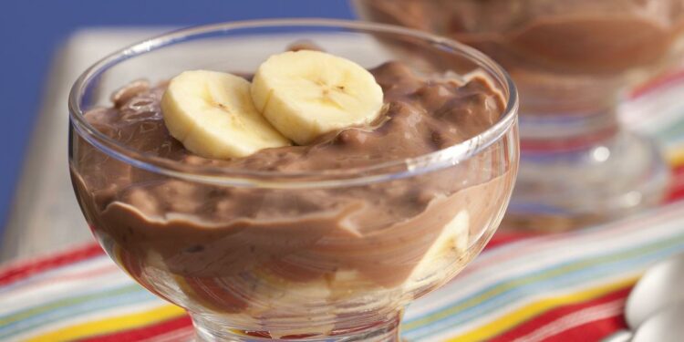 Receita de Creme de Nescau e Amendoim com bananas