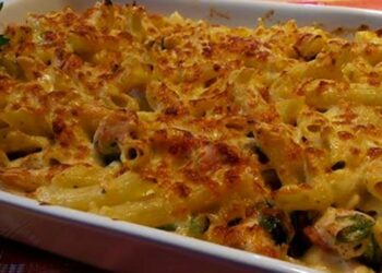 Receita de Macarrão ao Forno.