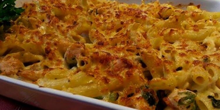 Receita de Macarrão ao Forno.