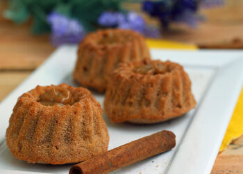 Receita de Mini Bolo de Churros.