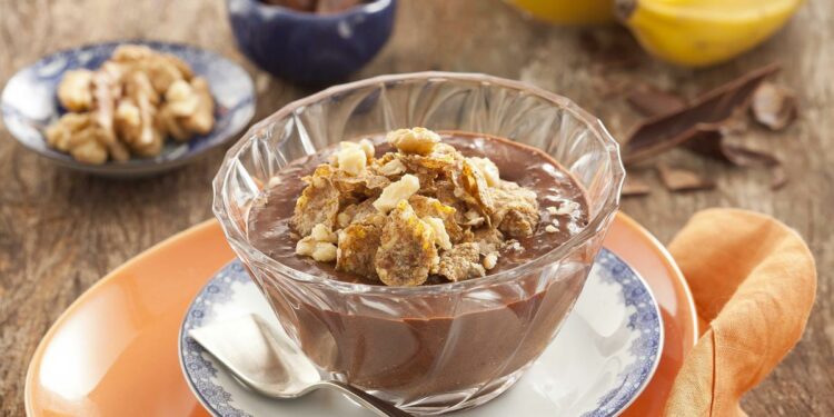 Receita de Mousse de Cacau com Tâmaras