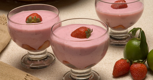 Receita de Mousse de Morango