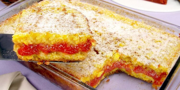 Receita de Pamonha Recheada com Goiabada (liquidificador)