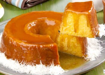 Receita de Pudim de Abóbora com Leite de Coco