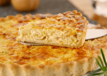Receita de Torta de Palmito e Alho-poró.