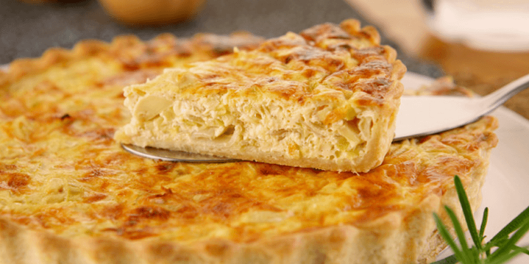 Receita de Torta de Palmito e Alho-poró.