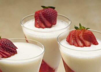 Receita de Verrine de Morango (liquidificador)