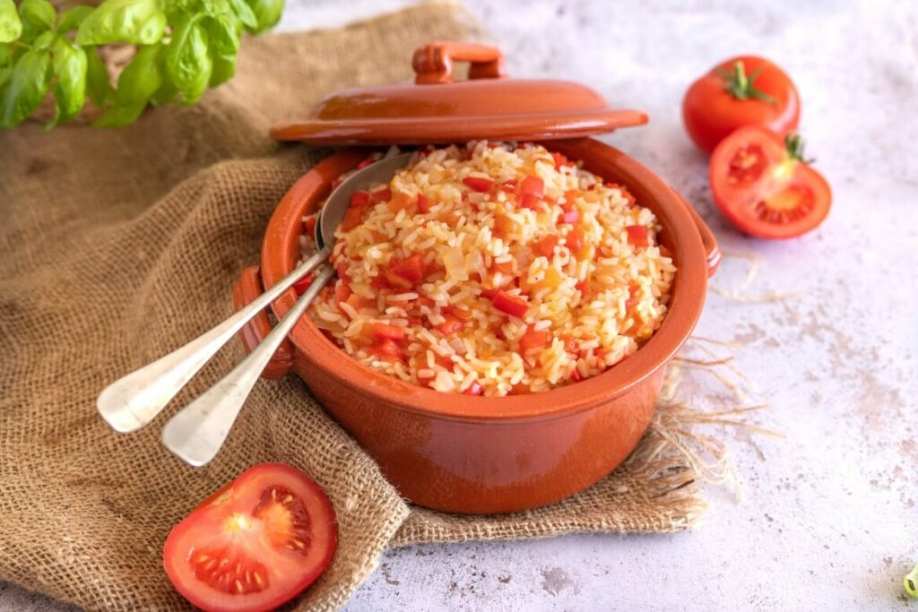 Receita de Arroz de Tomate.