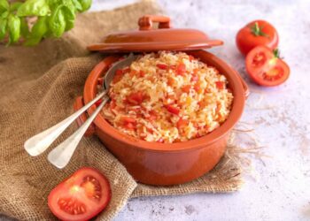 Receita de Arroz de Tomate.