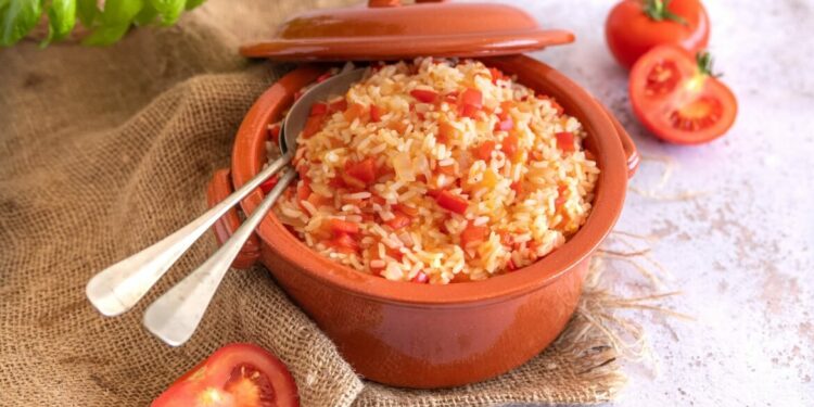 Receita de Arroz de Tomate.