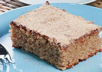 Receita de Bolo de Casca de Banana com Coco.