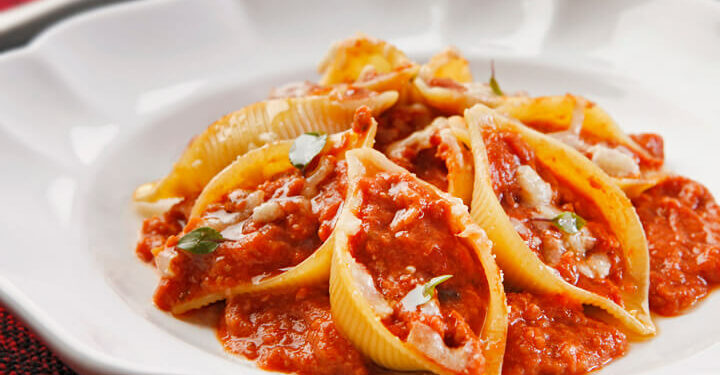 Receita de Conchinha recheada de Atum e Queijo.