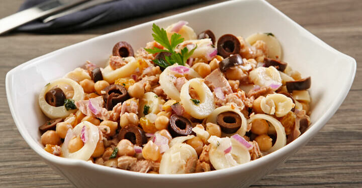Receita de Salada de Atum com Grão de Bico,