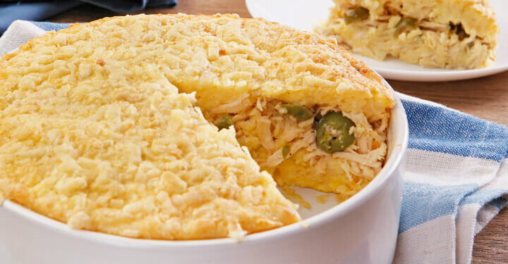 Receita de Frango com Batata e Maionese.