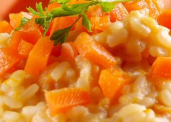 Receita de Arroz Cremoso com Abóbora.