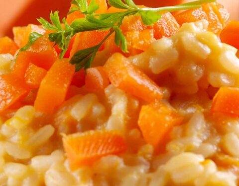 Receita de Arroz Cremoso com Abóbora.