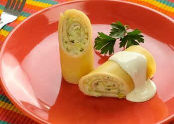 Receita de Canelone de Verão.