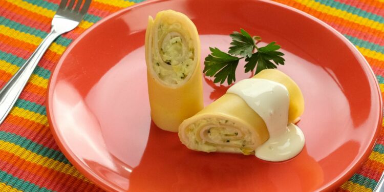 Receita de Canelone de Verão.