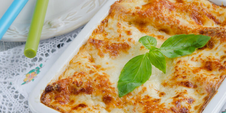 Receita de Lasanha Vegetariana.