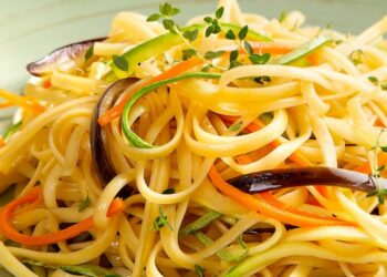 Receita de Macarrão Colorido.