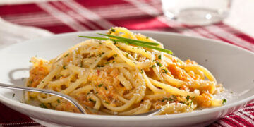 Receita de Macarrão com Abóbora.