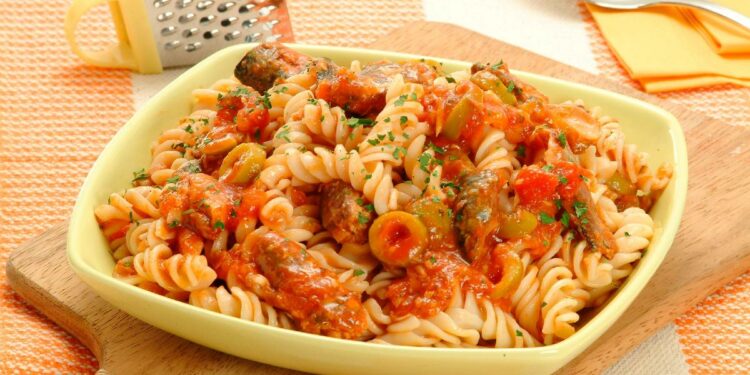 Receita de Macarrão com Sardinha.