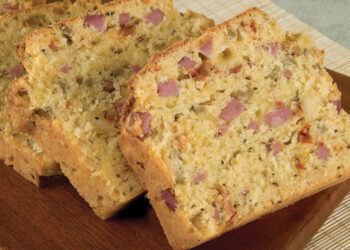 Receita de Pão de Parmesão e Mortadela.