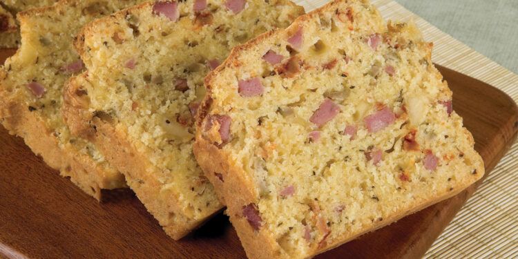 Receita de Pão de Parmesão e Mortadela.