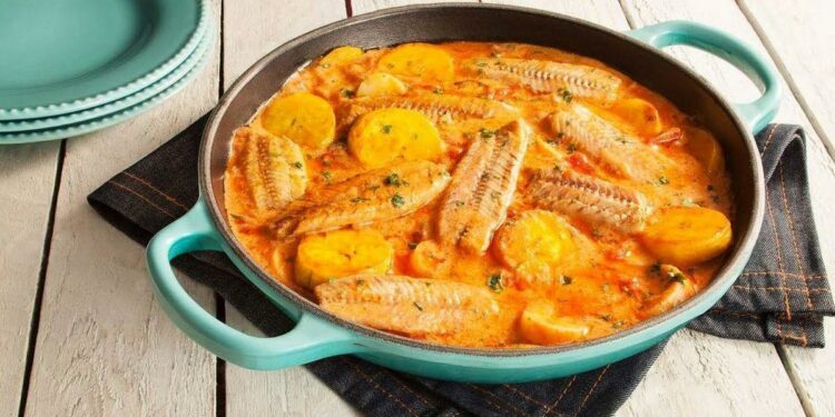 Receita de Sardinha com Banana-da-Terra.