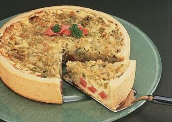 Receita de Torta de Alho Poró.