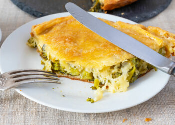 Receita de Torta de Brócolis.